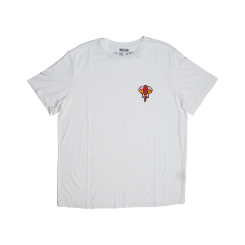 t-shirt blanc - logo rouge omnia in uno